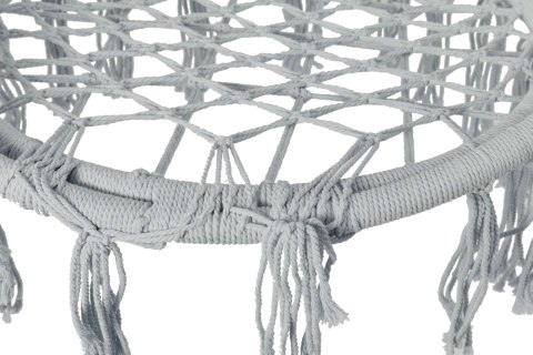 Krzesło fotel wiszący huśtawka TOGO SZARE z poduszkami