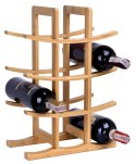 Stojak na wino bambusowy TODGAR naturalny