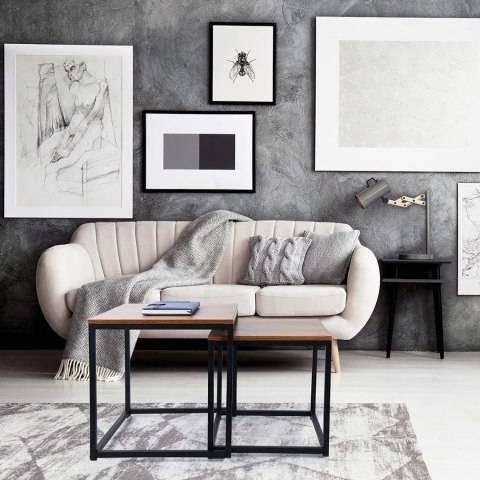 Zestaw stolików loftowych PRAVEN loft