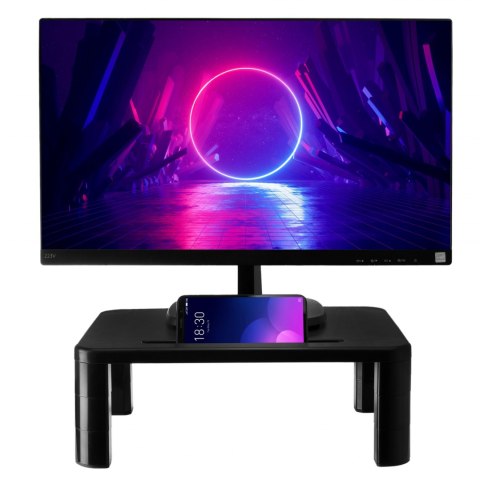 Podstawka pod monitor laptopa czarna