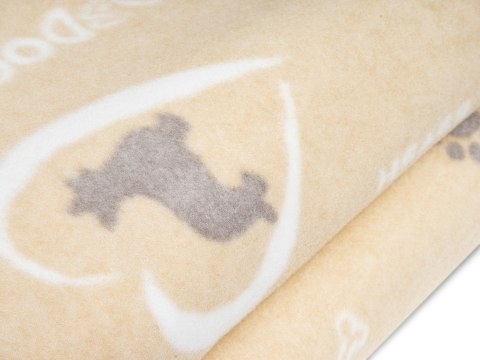 Kocyk polarowy Psie Historie 90x90 (Corgi szare)