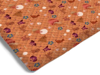  mata  Psie Historie  95x60 (orange Wodoodporny)