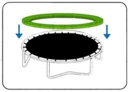 Osłona sprężyny do trampoliny 16 FT 487cm JUMPI