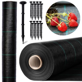 Agrotkanina czarna 70g 1,1 x 50 m + 50 szpilek