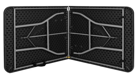 Stół cateringowy FETA BLACK składany w walizkę 180 cm
