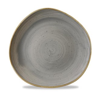 Talerz płytki o organicznym ksztalcie Stonecast Peppercorn Grey 264 mm