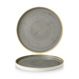Talerz płytki z rantem Stonecast Peppercorn Grey 260 mm
