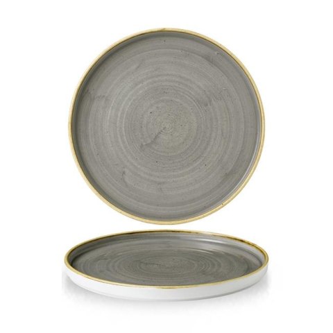 Talerz płytki z rantem Stonecast Peppercorn Grey 260 mm