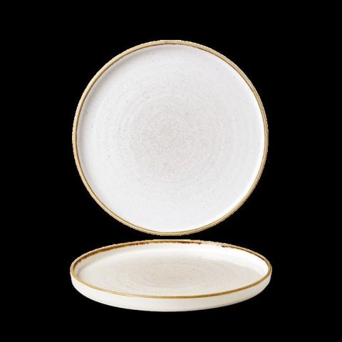 Talerz płytki z rantem Stonecast Barley White 260 mm x (H)20