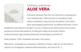 Polski Materac lateksowy ALCAMO 80x200 ALOEVERA