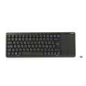 OMEGA KEYBOARD IT WIRELESS FOR SMART TV TOUCHPAD ITALIAN LAYOUT BLACK [44424]