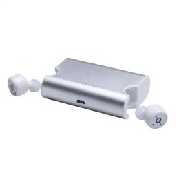 PLATINET IN_EAR EARPHONES BLUETOOTH SPORT SŁUCHAWKI DOUSZNE + CHARGING STATION WHITE [44857] TE