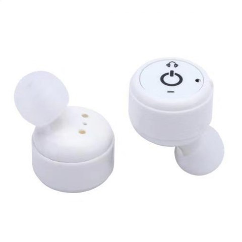 PLATINET IN_EAR EARPHONES BLUETOOTH SPORT SŁUCHAWKI DOUSZNE + CHARGING STATION WHITE [44857] TE