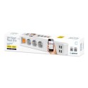 PLATINET SMART EXTENSION CORD LISTWA ZASILAJĄCA 1,8M 16A 3 SOCKET TYPE F SCHUKO GERMAN + 4xUSB TUYA APP WHITE [45507]