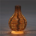 PLATINET TABLE RATTAN LAMP LIGHT BROWN S SHAPE MALE [45755]
