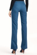Lazurowe spodnie z rozszerzaną nogawką SD61 Lazur - Nife Nife