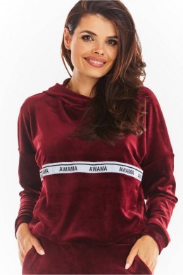 Bluza Damska Model A371 Bordo Welur - awama Awama