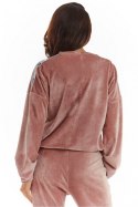 Bluza Damska Model A374 Pink Welur - awama Awama