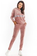 Spodnie Damskie Model A372 Pink Welur - awama Awama