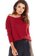 Sweter Damski Model A333 Bordo - awama Awama