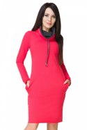 Sukienka model Kaja12 Coral/Dark Gray - Tessita Tessita