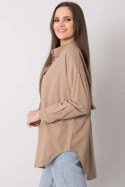 Koszula Damska Model EM-KS-004.42 Dark Beige - Ex Moda Ex Moda