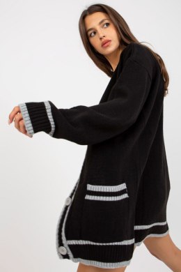 Sweter Kardigan Model LC-SW-0333.06X Black - Rue Paris Rue Paris