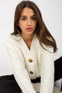 Sweter Kardigan Model LC-SW-8001.14P Ecru - Rue Paris Rue Paris