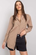 Koszula Damska Model EM-KS-005.34 Dark Beige - Ex Moda Ex Moda