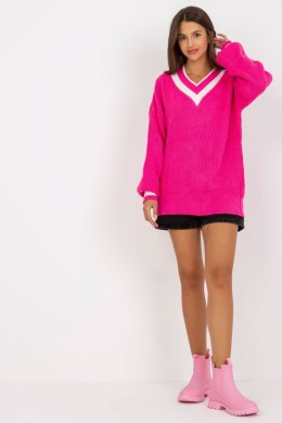 Sweter Damski Model LC-SW-0335.06X Fluo Pink - Rue Paris Rue Paris