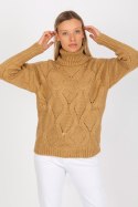 Sweter Damski Model LC-SW-3019.05P Camel - Rue Paris Rue Paris