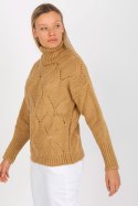 Sweter Damski Model LC-SW-3019.05P Camel - Rue Paris Rue Paris