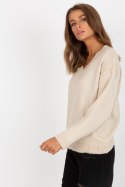 Sweter Damski Model LC-SW-0332.17 Beige - Rue Paris Rue Paris