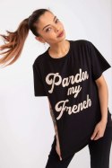 T-shirt Damski Model FA-TS-7677.91P Black - Fancy Fancy