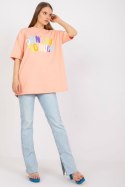 T-shirt Damski Model FA-TS-7733.91P Brzoskwinia - Fancy Fancy