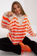 Sweter Damski Model TW-SW-BI-M59.25 Orange - Och Bella Och Bella