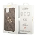 Guess 4G Big Metal Logo - Etui iPhone 14 (brązowy)