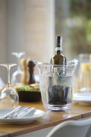 Wiadro do chłodzenia szampana, przezroczyste, Bar up, 3L, 220x185x(H)226mm