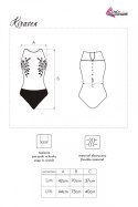 Body Kiraven LC 90571 Black Czarny Collection LivCo Corsetti Fashion rozmiar - L/XL CZARNY
