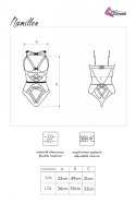 Body Namillen LC 90528 Black Czarny Collection LivCo Corsetti Fashion rozmiar - S/M CZARNY