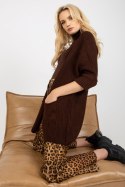 Sweter Kardigan Model LO-SW-LK-3002.98P Dark Brown - Rue Paris Rue Paris