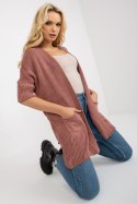 Sweter Kardigan Model LO-SW-LK-3002.98P Dark Pink - Rue Paris Rue Paris