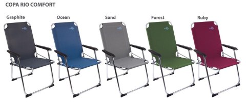Krzesło turystyczne COPA RIO grafitowe COMFORT Bo Camp