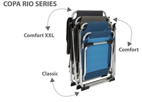 Krzesło turystyczne COPA RIO grafitowe COMFORT Bo Camp