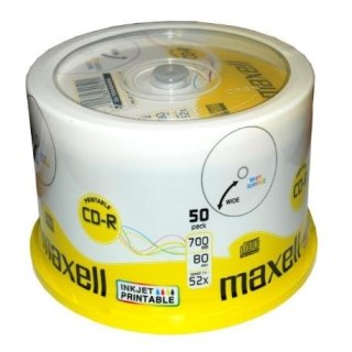 MAXELL CD-R 700MB 52X PRINTABLE FF NO ID CAKE*50 624006.40.CN
