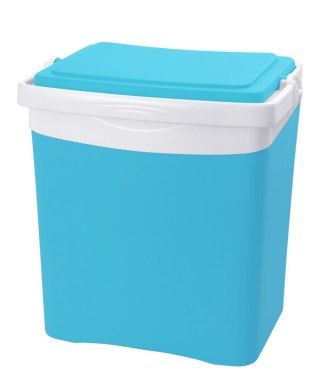 Lodówka turystyczna 25L KAMAI TROPIC na wkłady mrożące, turkusowa z białą rączką EDA