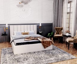 Łóżko tapicerowane COLORADO- TRINITY (BIAŁY) 160x200