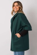 Płaszcz Damski Model CHA-PL-0409.30X Dark Green - Rue Paris Rue Paris