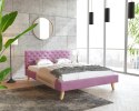 Łóżko tapicerowane KALIFORNIA- TRINITY (fioletowy) 120x200