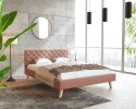 Łóżko tapicerowane KALIFORNIA- TRINITY (mglisty róż) 120x200